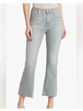 AG Farrah Boot Cut High Rise Grey Jeans